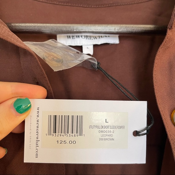 WEWOREWHAT BROWN ROMPER NEW WITH TAGS - Picture 5 of 9